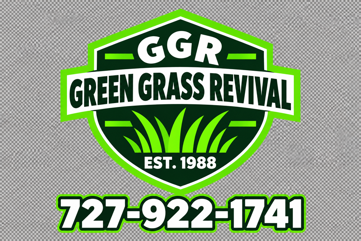 Green Grass Revival shield logo